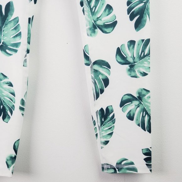 Wildfox Sweat Tropical Banana Leaves Leggings NWT - Picture 2 of 9